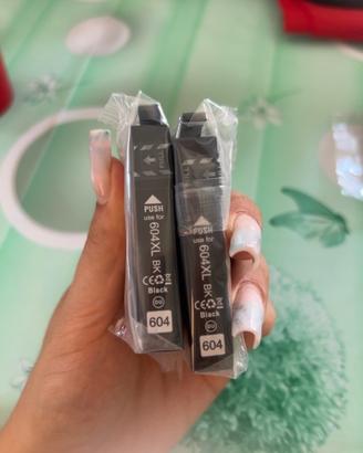 2 Cartucce Compatibili Epson 604XL Nero