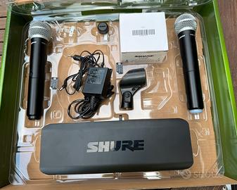 Radiomicrofoni Shure PG58 con base