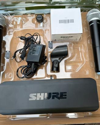 Radiomicrofoni Shure PG58 con base