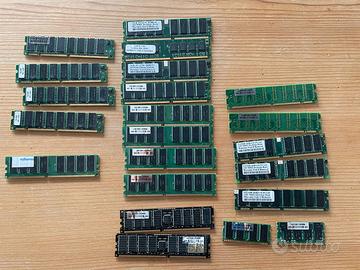 Lotto RAM vintage PC – DDR1 / SDRAM PC133 – 512MB 