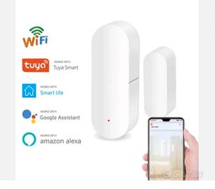 Sensore porta finestra wifi Tuya batterie incluse