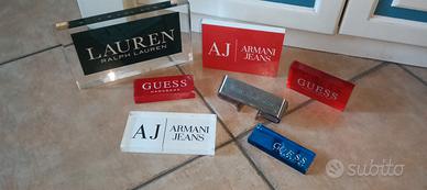 Lotto espositore banco pubblicitario tabella guess