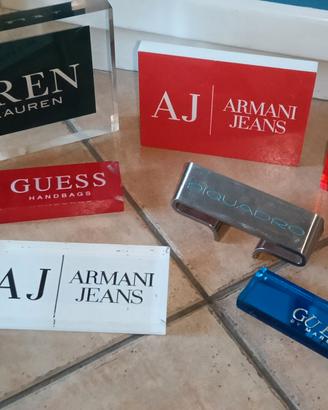 Lotto espositore banco pubblicitario tabella guess