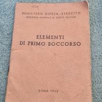 Libretto militare della sanità primo soccorso 