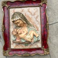 Madonna con bambino capoletto in legno anni ‘50