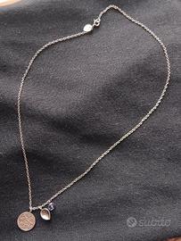 Collana Me&Ro in Argento con Medaglia e Ciondolo