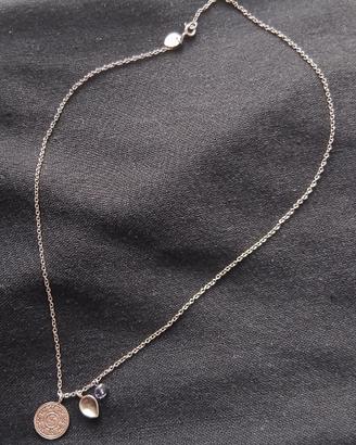Collana Me&Ro in Argento con Medaglia e Ciondolo