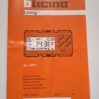 Cronotermostato amb. digitale BTicino Living 4477
