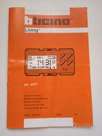 Cronotermostato amb. digitale BTicino Living 4477