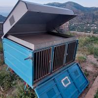 Carrello trasporto cani e attrezzature venatoria
