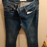 Jeans Zara skinny TG 38,blu scuro