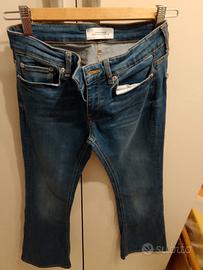 Jeans Zara skinny TG 38,blu scuro