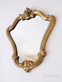 Specchio francese dorato in stile Luigi XV