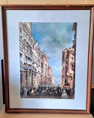 cornice vintage con soggetto municipio di Torino