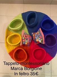 Tappeto montessoriano rainbow