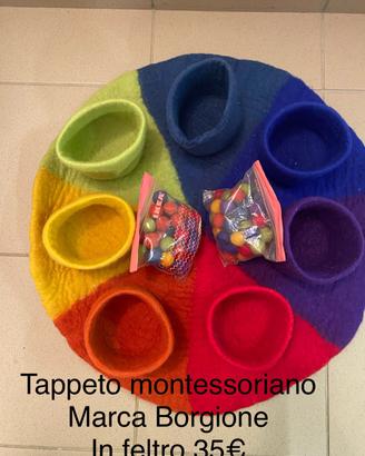 Tappeto montessoriano rainbow