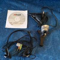 Webcam x pc + cuffie con microfono