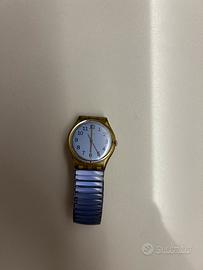 Swatch viola anni 90 con cinturino a maglie