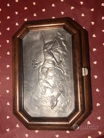 Porta oggetti della caccia in etain 95% o peltro