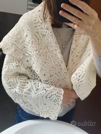 Scialle in pizzo macramè/tombolo