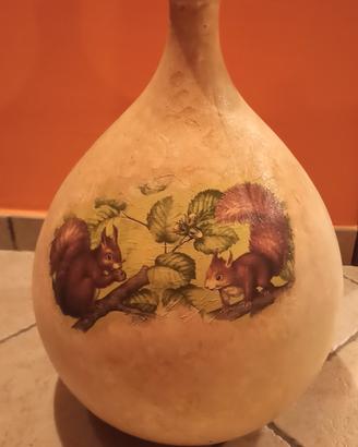 Damigiane dipinte decoupage