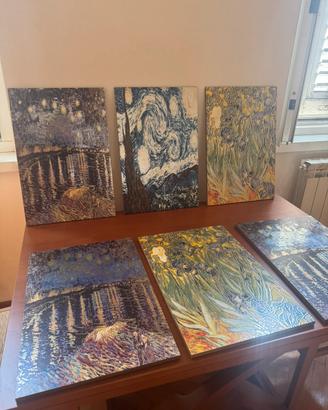 Set 6 Quadri Van Gogh specchiati