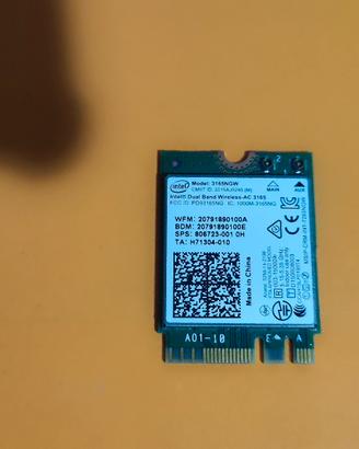 scheda wifi Intel AC 3165
