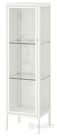 BAGGEBO IKEA Vetrina, metallo/bianco, 34x30x116 cm