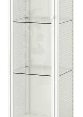 BAGGEBO IKEA Vetrina, metallo/bianco, 34x30x116 cm