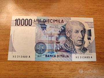 10000 lire volta Sostituiva serie X fior d stampa 