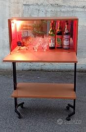 MOBILE BAR IN TEAK ANNI 60',70'