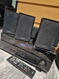 Yamaha impianto hi fi 5.1 con subwoofer e hdr hdmi