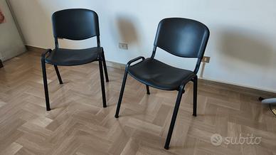 Sedia/poltroncina per sala d’attesa in alluminio e