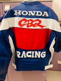 Giacca moto pelle honda cbr