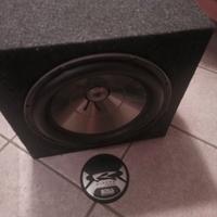 Amplificatore car audio 4 canali MOSFET + cassa su