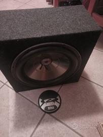 Amplificatore car audio 4 canali MOSFET + cassa su
