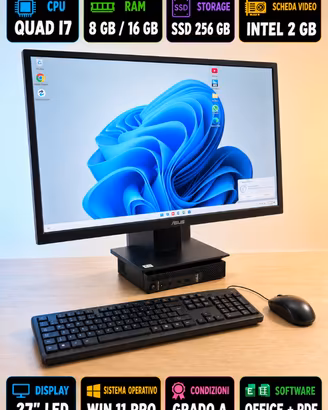 Computer Fisso  Moniotor 240GB Win11 |i5