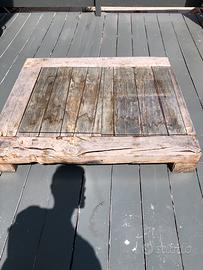 Tavolo basso legno grezzo
