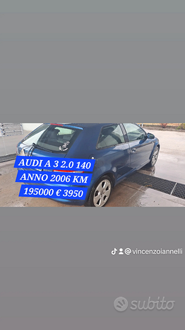 Audi a3 2.0 143 cv km 195.000