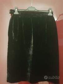 gonna in velluto  nero