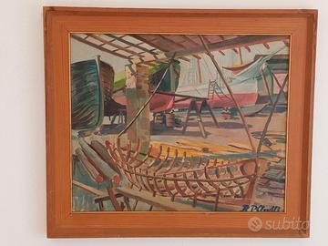 R. P. Anelli Thaler-Barche a riposo-Olio su tavola