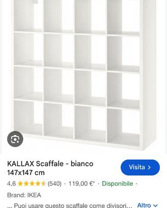 Scaffale libreria Kallax