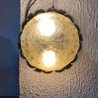 Plafoniera spennellata oro