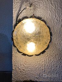 Plafoniera spennellata oro