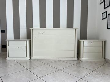 Cassettiera e due comodini