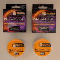 4 bobine monofilo filo pesca Guru N-Gauge