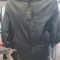 giacca ecopelle nera 54 adhoc