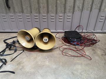 MEGAFONO DOPPIO PER AUTO VINTAGE A 123€