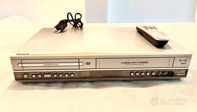 Combo Lettore DVD e Videoregistratore VHS Philips