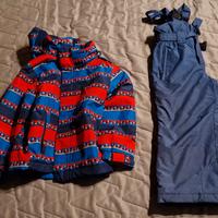 Tuta giacca e pantalone sci bambino